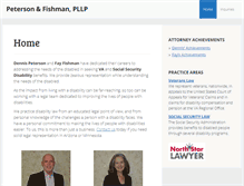 Tablet Screenshot of petersonandfishman.com